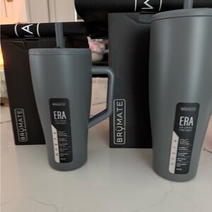 30 & 40 ounce BrüMate ERA Tumbler Set - Matte Gray BNWT and boxes